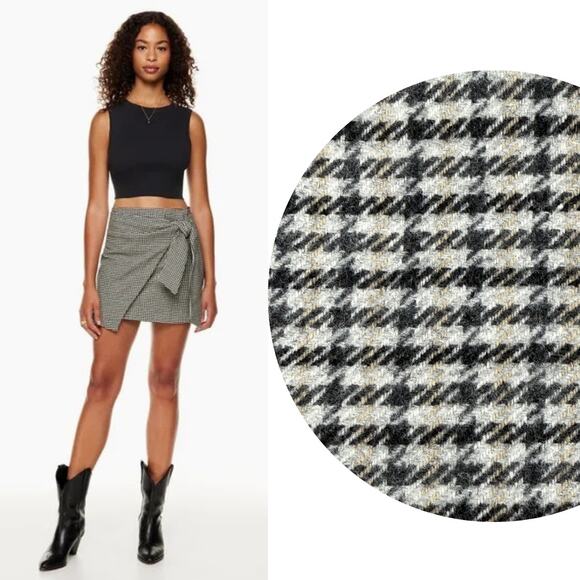 Wilfred Dresses & Skirts - WILFRED Aritzia Wool Wrap Front Mini Skirt Sz 6